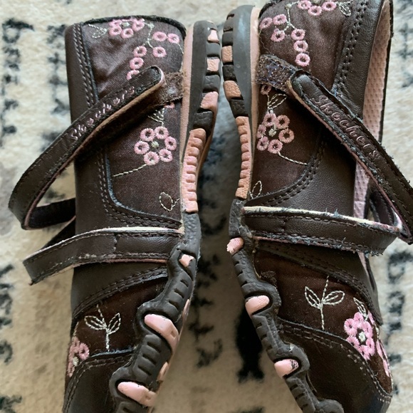 Skechers toddlers brown abs pink shoes size 8 - Picture 5 of 12